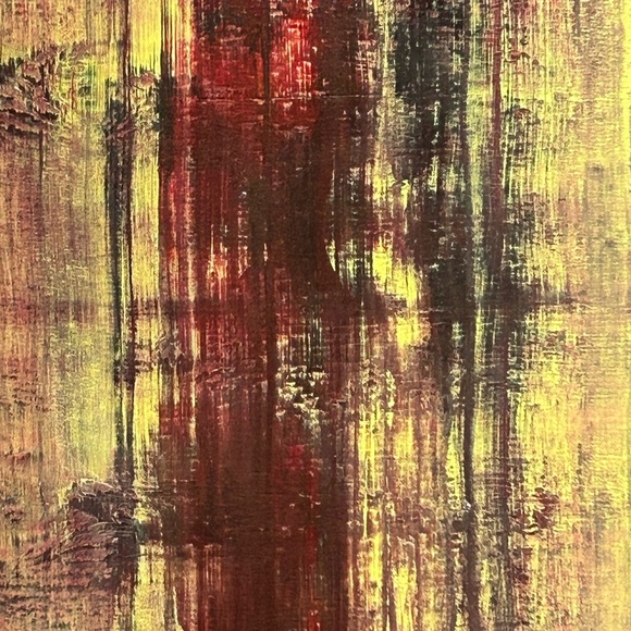 Original Abstract Painting On Reclaimed Wood 12” X 12 “ X 1” A Walk Through Time - Picture 8 of 14